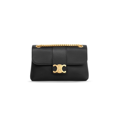CELINE TEEN CELINE VICTOIRE BAG IN SUPPLE GRAINED CALFSKIN 116593FDU.38NO (23.5*14*8cm)